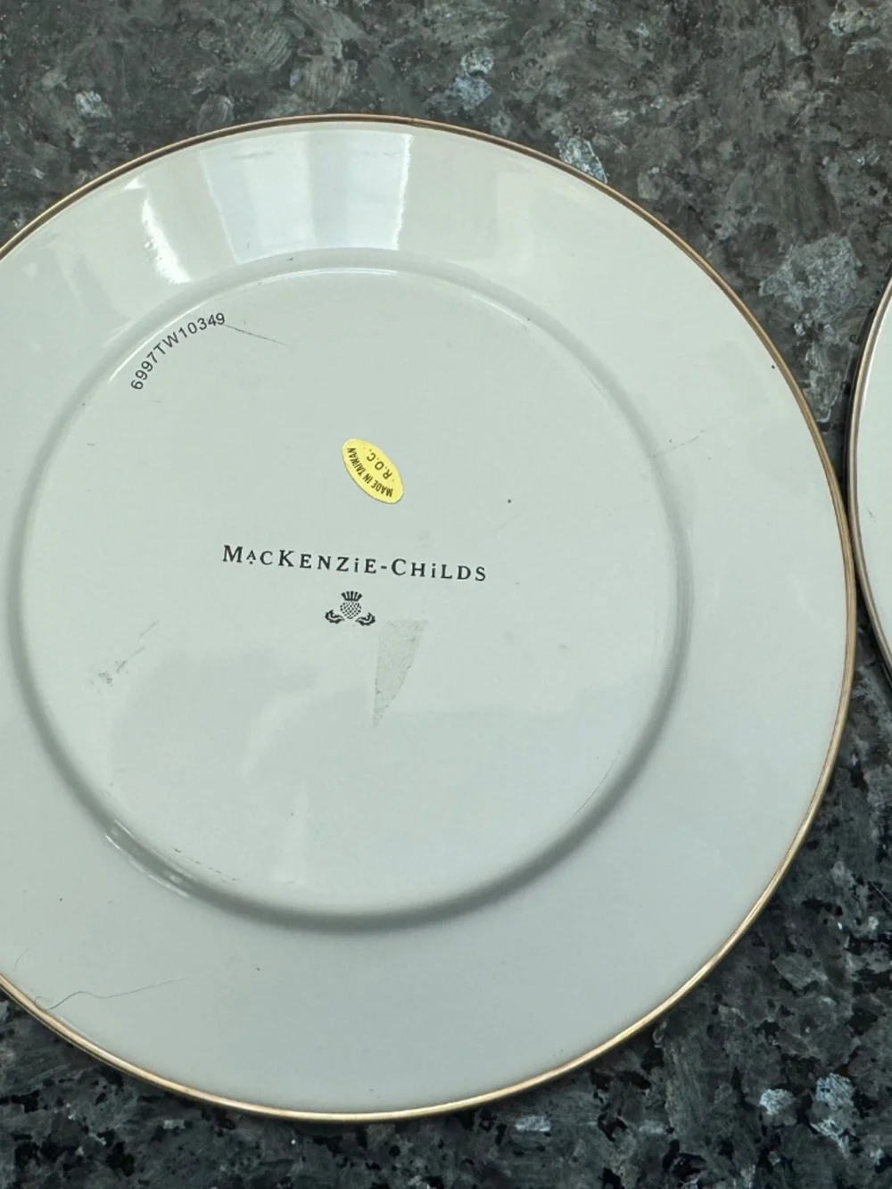 3 MacKenzie-Childs VTG Duck Enamel Plate 8
